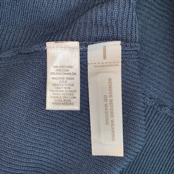 Ann Taylor LOFT blue long sleeve tunic sweater - Picture 5 of 6